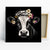 Highland Cow Floral Crown Art