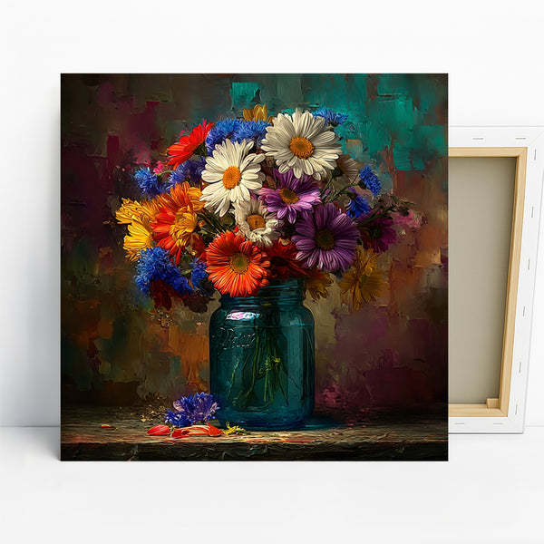Daisy Jar Art
