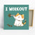 Cat Gym Workout Art