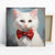 Dapper White Cat Art