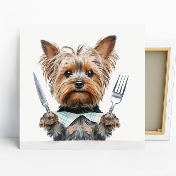 Yorkshire Terrier Dinner Art