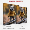 Raccoon Skater Art - View 2