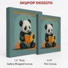 Panda Reading Book Art - View 2