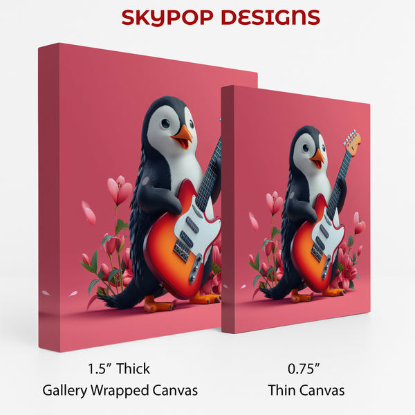 Penguin Rock Star Art - View 2