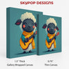 Sheep Playing Guitar Art - View 2