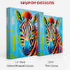 Zebra Splash Art - View 2
