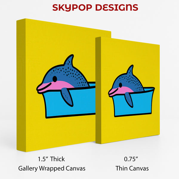 Dolphin Splash Fun Art - View 2