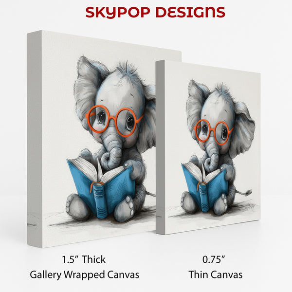 Elephant Reading Art - View 2