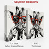 Giraffe with Red Glasses Art - View 2