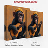 Chimpanzee Guitar Art - View 2