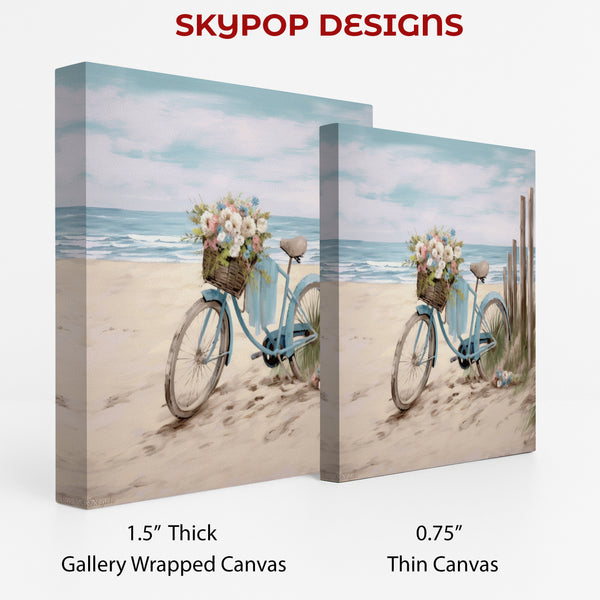 Beach Bicycle Blossom Art - View 2