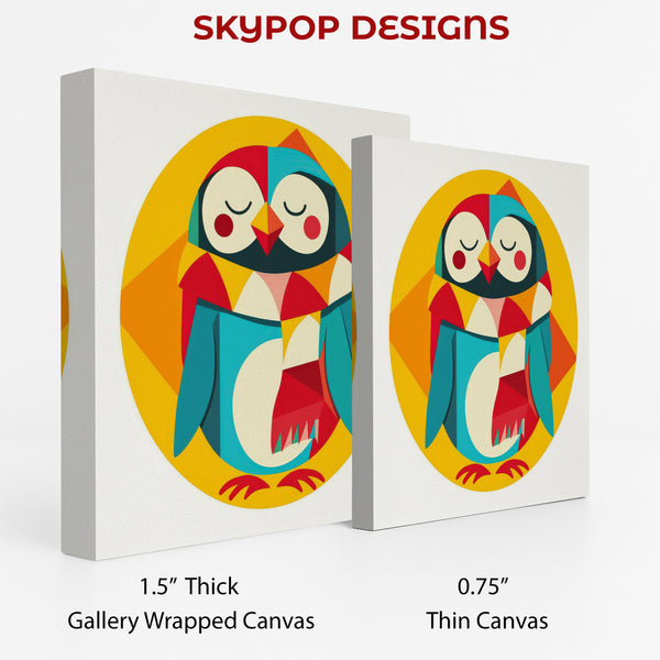 Geometric Owl Art - View 2