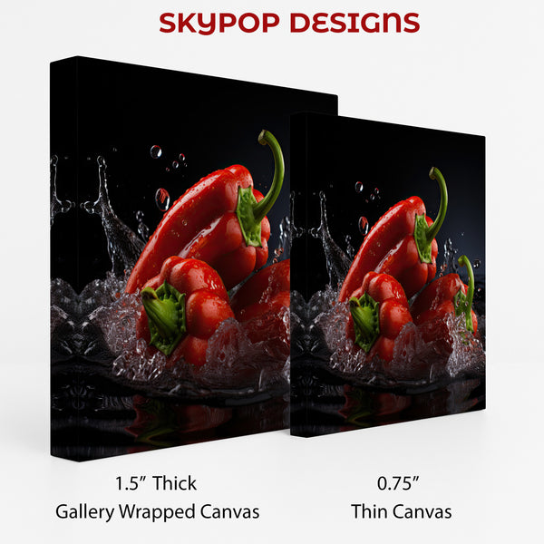 Red Pepper Splash Art - View 2