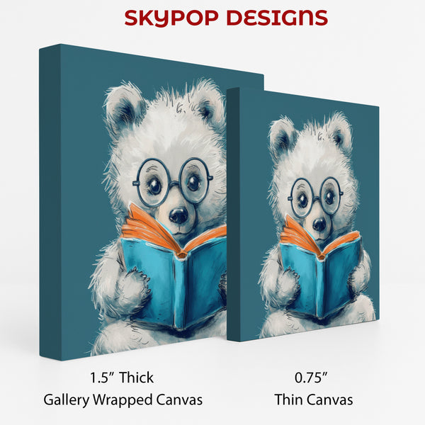 Bear Reading Book Art - View 2