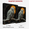 Snowy Owl Moonscape Art - View 2