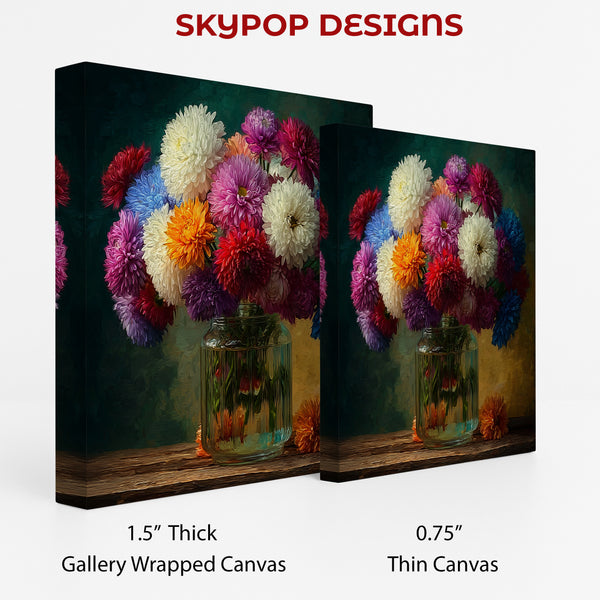 Aster Bouquet Art - View 2