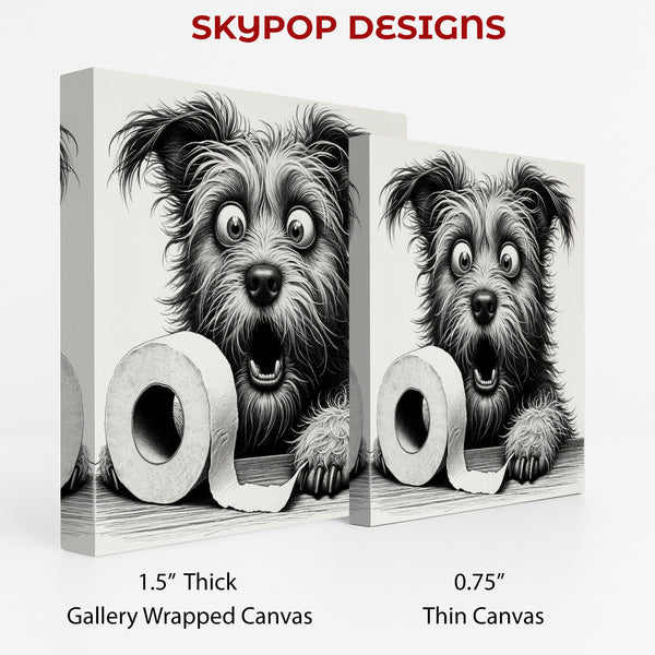 Yorkshire Terrier Toilet Paper Art - View 2