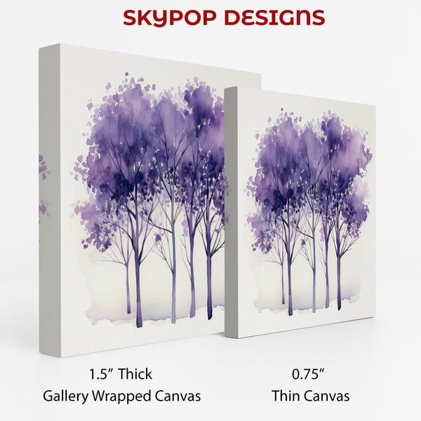 Purple Trees Art - View 2
