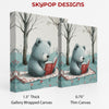 Bear Reading Book Art - View 2