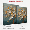 Golden Blossom Tree Art - View 2