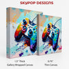 Gaming Controller Explosion Art - View 2