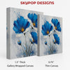 Blue Floral Art - View 2