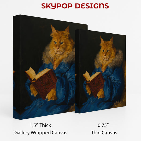 Cat Reading Art - View 2