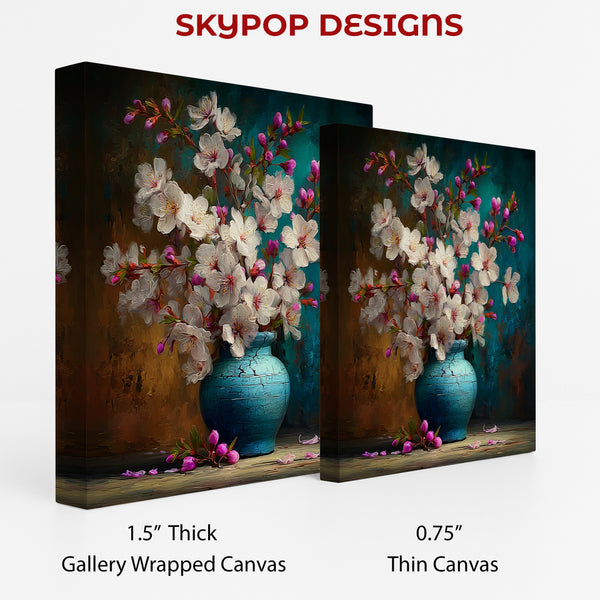 Cherry Blossom Vase Art - View 2
