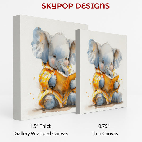 Elephant Reading Art - View 2