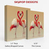 Flamingo Love Heart Art - View 2