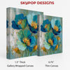 Blue Floral Breeze Art - View 2