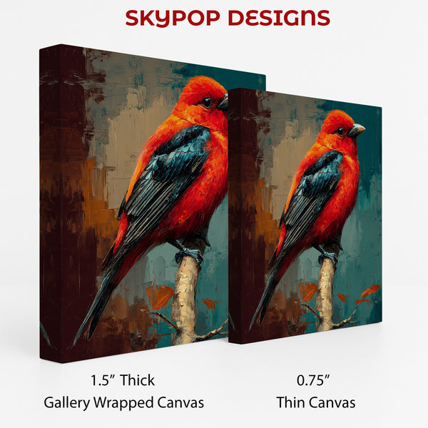 Scarlet Tanager Bird Art - View 2