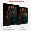Neon Bloom Vase Art - View 2