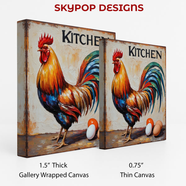Rooster and Eggs Art - View 2