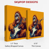 Orangutan Guitar Art - View 2