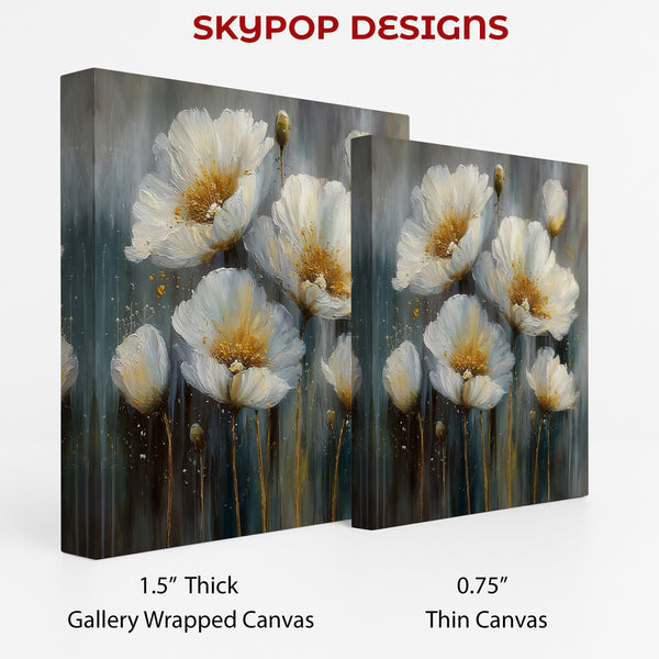 White Poppies Art - View 2