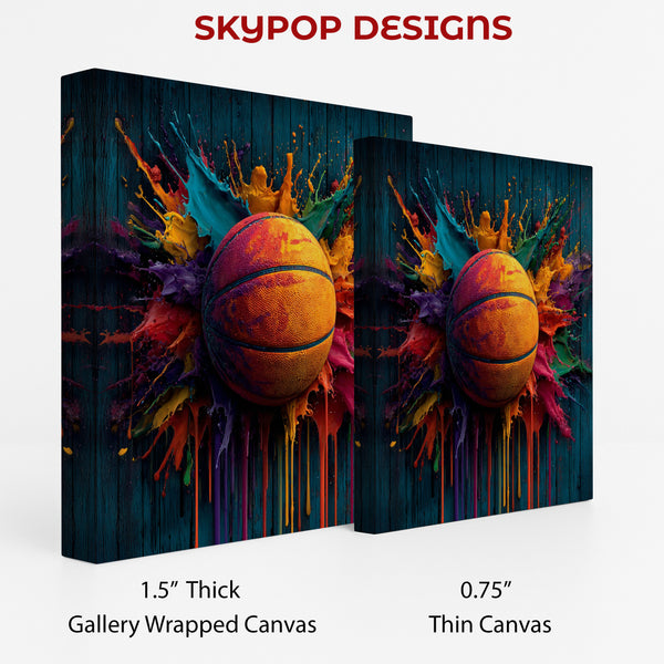 Basketball Paint Splash Art - View 2