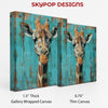 Giraffe Portrait Art - View 2