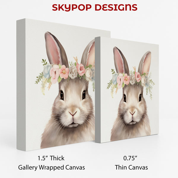 Bunny Spring Floral Crown Art - View 2