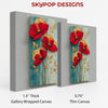 Vibrant Red Poppies Art - View 2