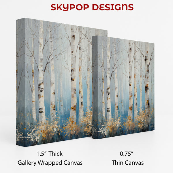 Birch Tree Forest Art - View 2