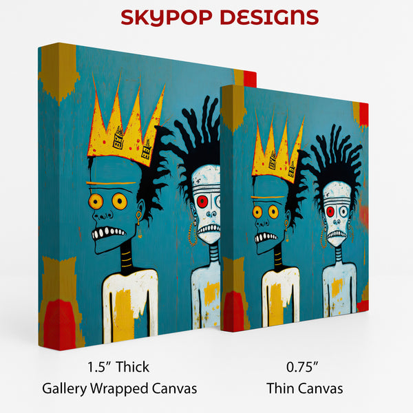 Basquiat Inspired Figures Art - View 2