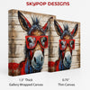 Donkey with Red Glasses Art - View 2