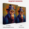 Chimpanzee Portrait Art - View 2