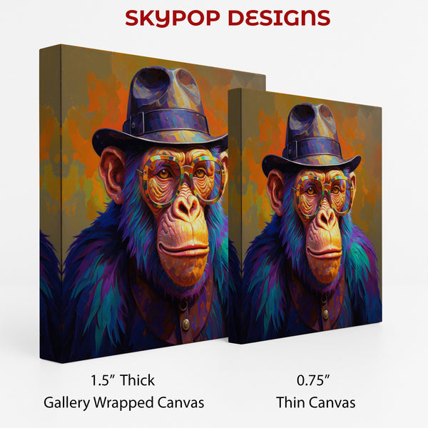 Chimpanzee Portrait Art - View 2