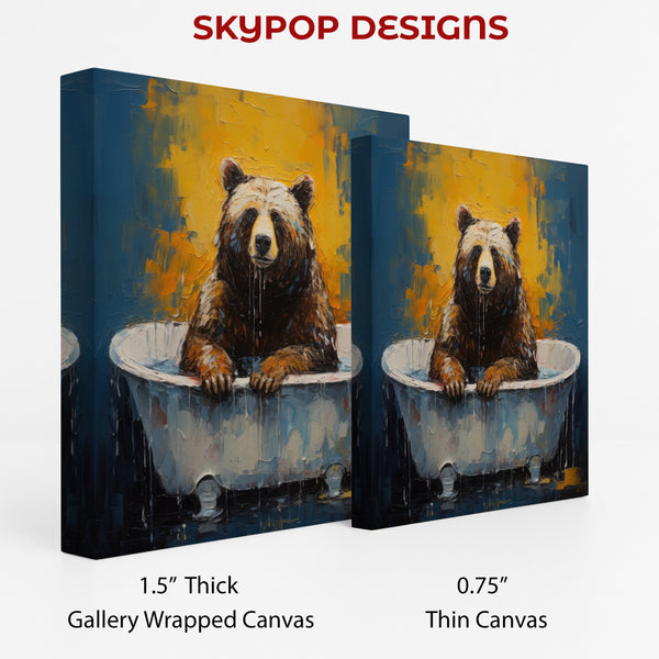 Bear Bathtub Art - View 2