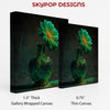 Emerald Bloom Vase Art - View 2