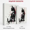 Black Cat Splatter Art - View 2