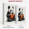 Panda Reading Book Art - View 2