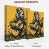 Lion Guitarist Art - View 2